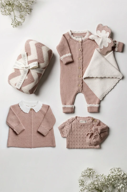 Organic Cotton Platinum Baby Bundle - Rose
