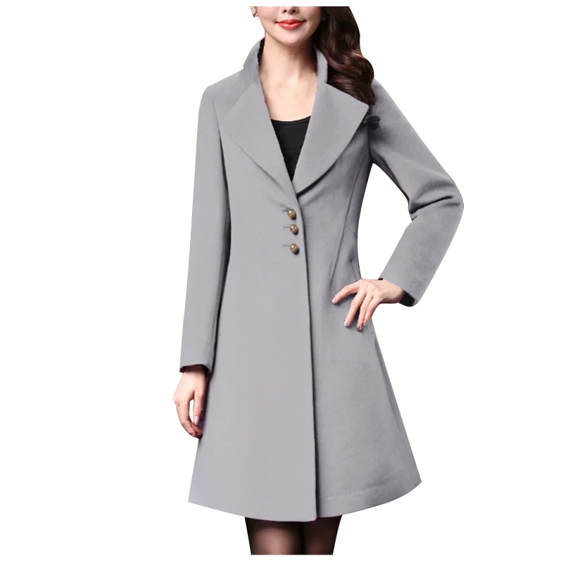Wool Blend Trench Coat